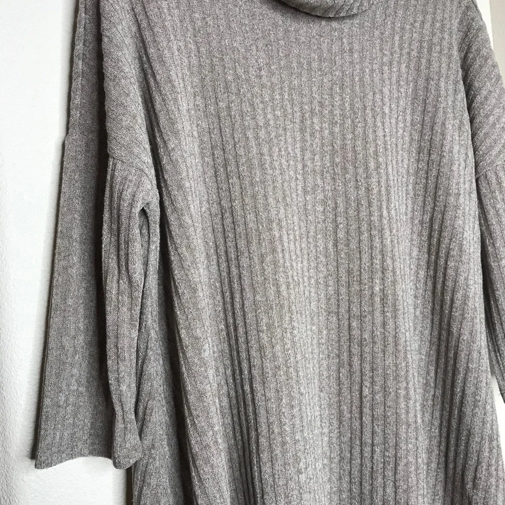 SONOMA Taupe Gray Cowl Neck Ribbed Sweater
